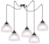 lampa-sufitowa-wiszaca-zyrandol-pajak-czarny-bialy-mleczny-szklany-loft-e27-stan-nowy