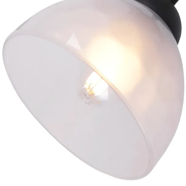 lampa-sufitowa-wiszaca-zyrandol-pajak-czarny-bialy-mleczny-szklany-loft-e27-stan-opakowania-oryginalne