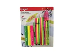 kayet-przybory-pismiennicze-neonowe-zestaw-12-sztuk-