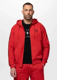 bluza-meska-rozpinana-z-kapturem-pit-bull-tape-parker-czerwona