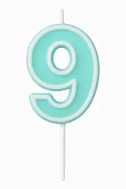 swieczka-urodzinowa-cyfra-9-pastelowy-zielony-4-cm