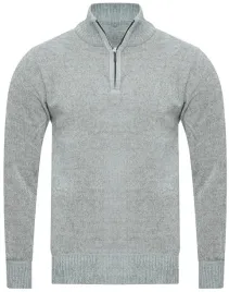 sweter-meski-z-polgolfem-s8682-jasnoszary-xxl