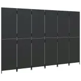 parawan-6-panelowy-czarny-polirattan-producent-vidaxl