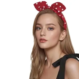 opaska-do-wlosow-pin-up-czerwona-w-kropki