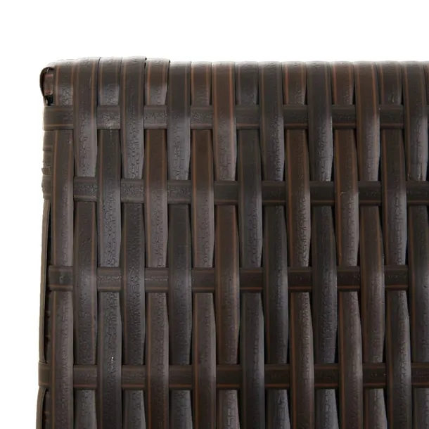 parawan-5-panelowy-brazowy-polirattan-producent-vidaxl