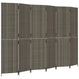 parawan-6-panelowy-szary-polirattan