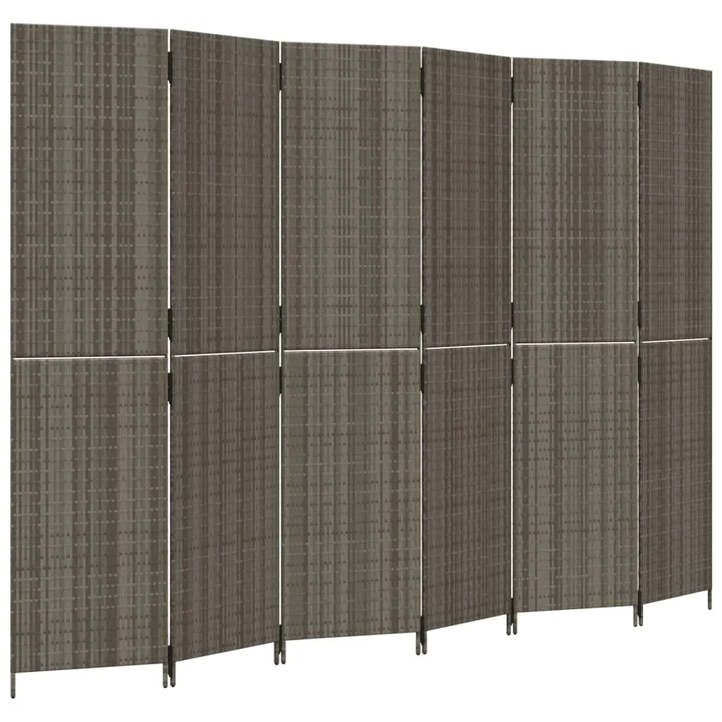 parawan-6-panelowy-szary-polirattan