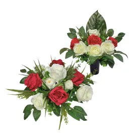 stroik-komplet-na-grob-okragla-wiazanka-roze-cmentarz-kwiaty-sztuczne