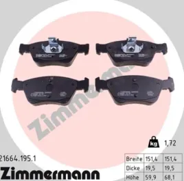 zimmermann-klocki-hamulcowe-przod-mercedes-benz-clk-slk