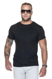 t-shirt-koszulka-meska-czarna-100percent-bawelna-okragly-dekolt-l