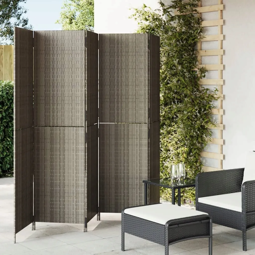 parawan-5-panelowy-szary-polirattan