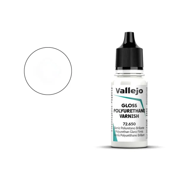 Lakier Vallejo 72.650 - Gloss Polyurethane Varnish (18 ml)