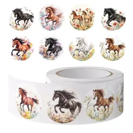 naklejki-mix-wzorow-i-kolorow-x500szt-konie-z-kwiatami