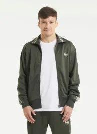 Zdjęcie produktu Bluza męska rozpinana Pitbull Pit Bull Tape Logo 25 Trackjacket zielona