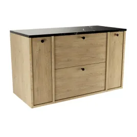 szafka-lazienkowa-100-cm-2-szuflady-drzwi-dab-cremona-czarny-marmur-belino