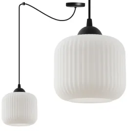 lampa-sufitowa-wiszaca-zyrandol-pajak-czarny-klosz-bialy-walec-ryflowany