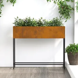 podniesiona-donica-ogrodowa-100x26x82-cm-stal-zwietrzala