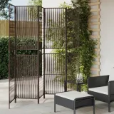 parawan-6-panelowy-brazowy-polirattan-stan-nowy
