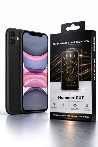 Smartfon Apple iPhone 11 64GB Czarny + FOLIA HAMMER