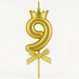 swieczka-z-korona-cyfra-9-zlota-6-cm