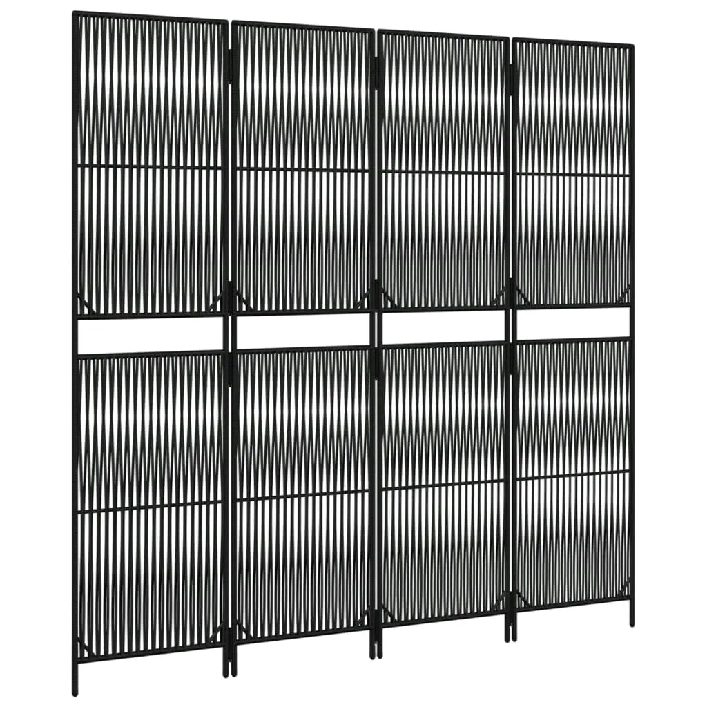 parawan-4-panelowy-czarny-polirattan