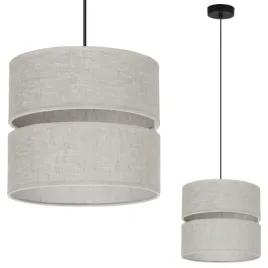 lampa-sufitowa-wiszaca-kremowa-bezowa-lniana-abazur-podwojny-do-kuchni-e27