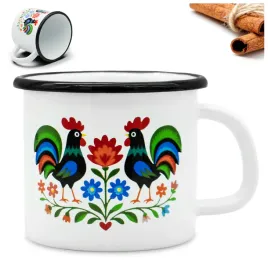 kubek-emaliowany-035l-na-mleko-tradycyjny-kubeczek-stalowy-bialy-folk-8cm