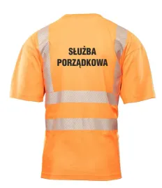koszulka-brixton-flash-pomaranczowy-z-nadrukiem-sluzba-porzadkowa-m