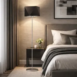 lampa-podlogowa-do-salonu-tania-z-brazowym-abazurem