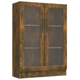 szafka-przeszklona-z-3-polkami-przydymiony-dab-825x305x115-cm