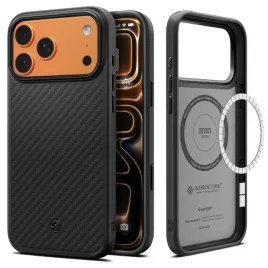 etui-spigen-enzo-aramid-t-magsafe-na-iphone-17-pro-max-czarne