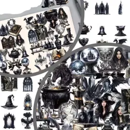 naklejki-zestaw-mix-x50szt-magiczne-dark-fantasy