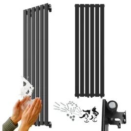 grzejnik-pionowy-ozdobny-1400x450-czarny-kaloryfer-687w-panelowy-fero