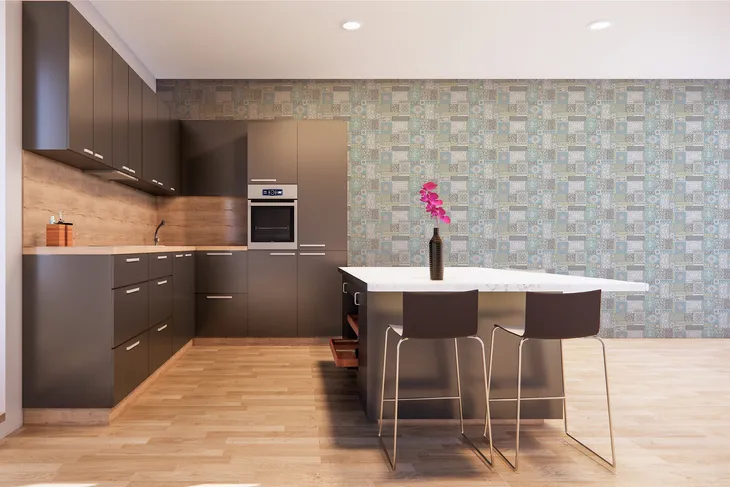 tapeta-na-sciane-kafelki-wzory-niebieski-zielony-do-jadalni-salony-sypialni-motyw-dekor