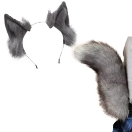 zestaw-uroczy-stroj-futrzany-ogon-uszy-kot-lis-cosplay-anime-furry-dymny