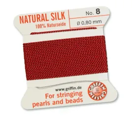 griffin-nic-jedwabna-z-igla-100percent-natural-silk-080mm-2m-garnet