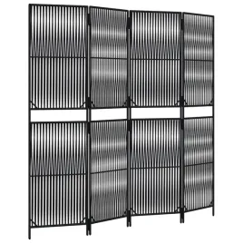 parawan-4-panelowy-czarny-polirattan