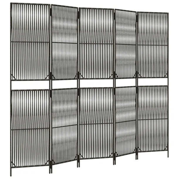parawan-5-panelowy-szary-polirattan