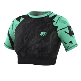 extreme-hobby-crop-top-damski-neo-krotki-rekaw-czarny-mietowy-l