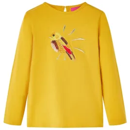 koszulka-dziecieca-z-dlugimi-rekawami-ciemna-ochra-128