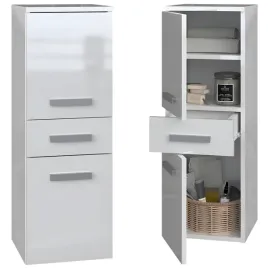 szafka-lazienkowa-regal-slupek-pojedynczy-z-szuflada-bialy-polysk