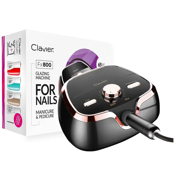 Clavier Fx800 Frezarka Kosmetyczna Do Paznokci Manicure 65W - Czarna