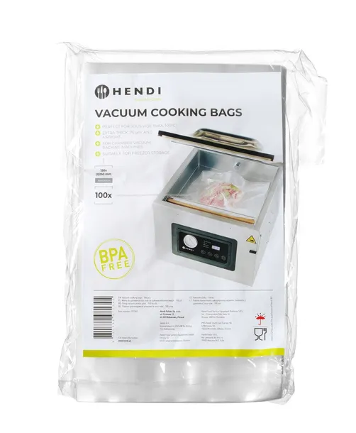 Worki do gotowania sous vide do pakowarek komorowych HENDI 100 szt. 150x250