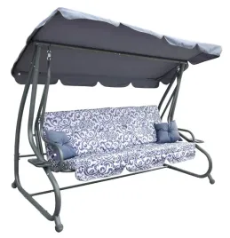 hustawka-ogrodowa-rozkladana-z-daszkiem-materac-2-poduszki-szara-wzor-dekor