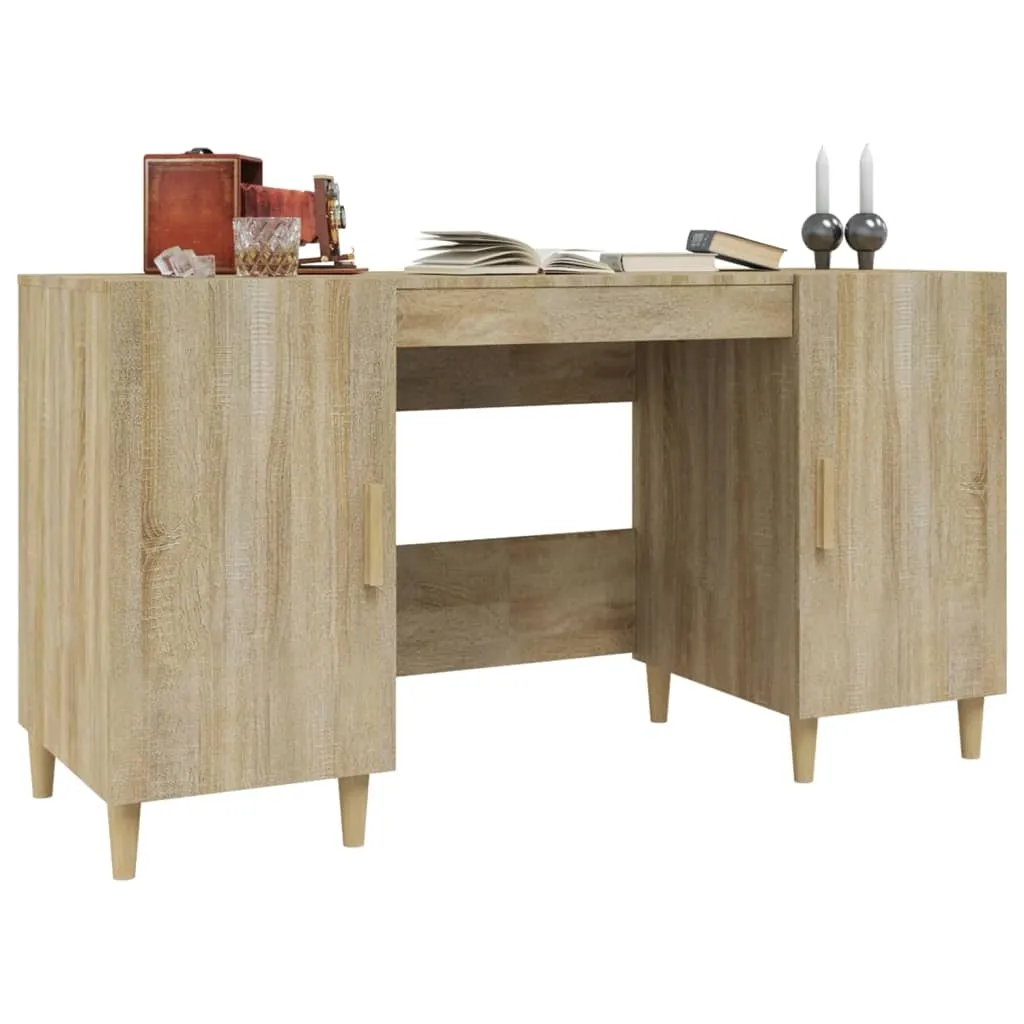 biurko-debowe-140x50x75-dab-sonoma-stan-nowy