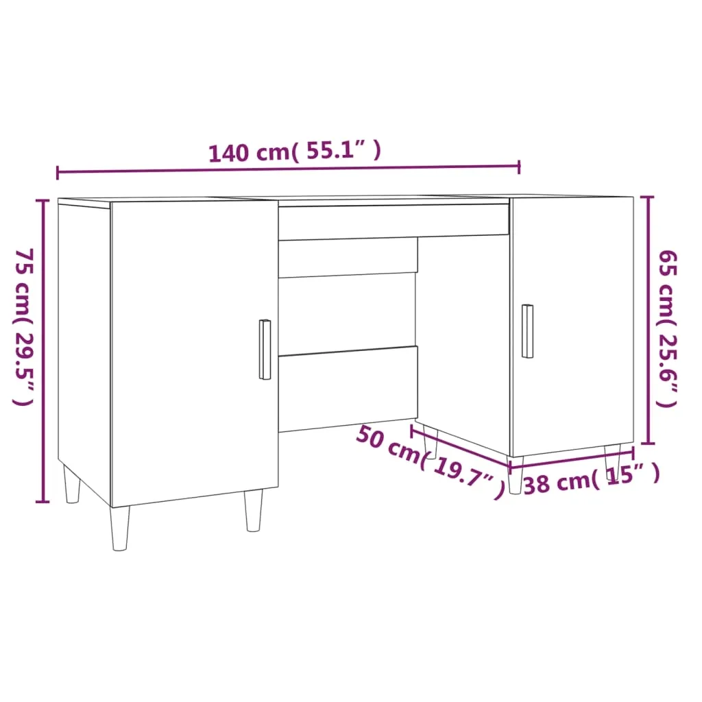 biurko-debowe-140x50x75-dab-sonoma-stan-nowy