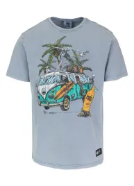 koszulka-meska-t-shirt-pit-bull-pitbull-open-beach-sprany-niebieski