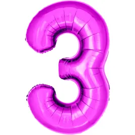 balon-foliowy-w-ksztalcie-cyfry-3-fuksja-100-cm