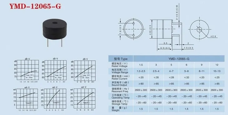 buzzer-z-generatorem-5v-85db-buzzer-12065g-stan-nowy