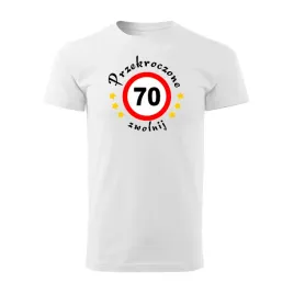 koszulka-na-70-urodziny-przekroczone-70-zwolnij-prezent